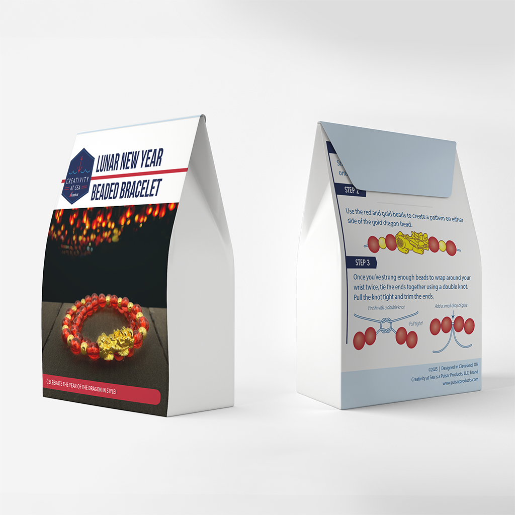 Mockup packaging showing product photography on front and instructions on back